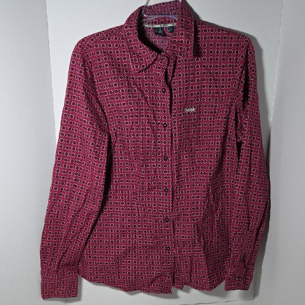 Cruel Girl Red and Pink Patterned Blouse Girls Large